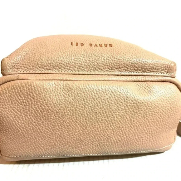 Carla Mancini brown/ gold suede satchel handbag main image 7